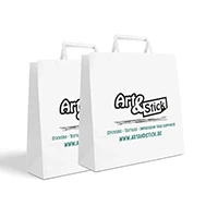 Sac papier Take away Recto/verso medium - 